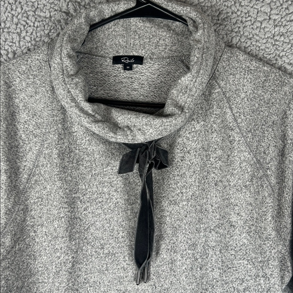 RAILS Faith Melange Grey Long Sleeve Pullover Sweater Women’s, Size M - Picture 12 of 15